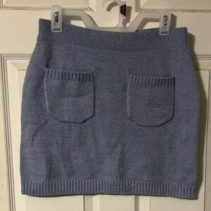 We The Free Blue Mini Skirt